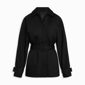 KHY Short Trench Coat in black